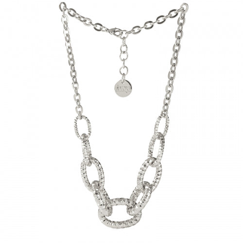Collana donna Unoaerre in bronzo argentato 1910