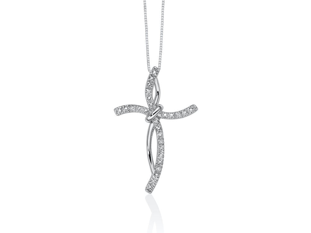 Collana croce donna Yukiko oro e diamanti cld4425y