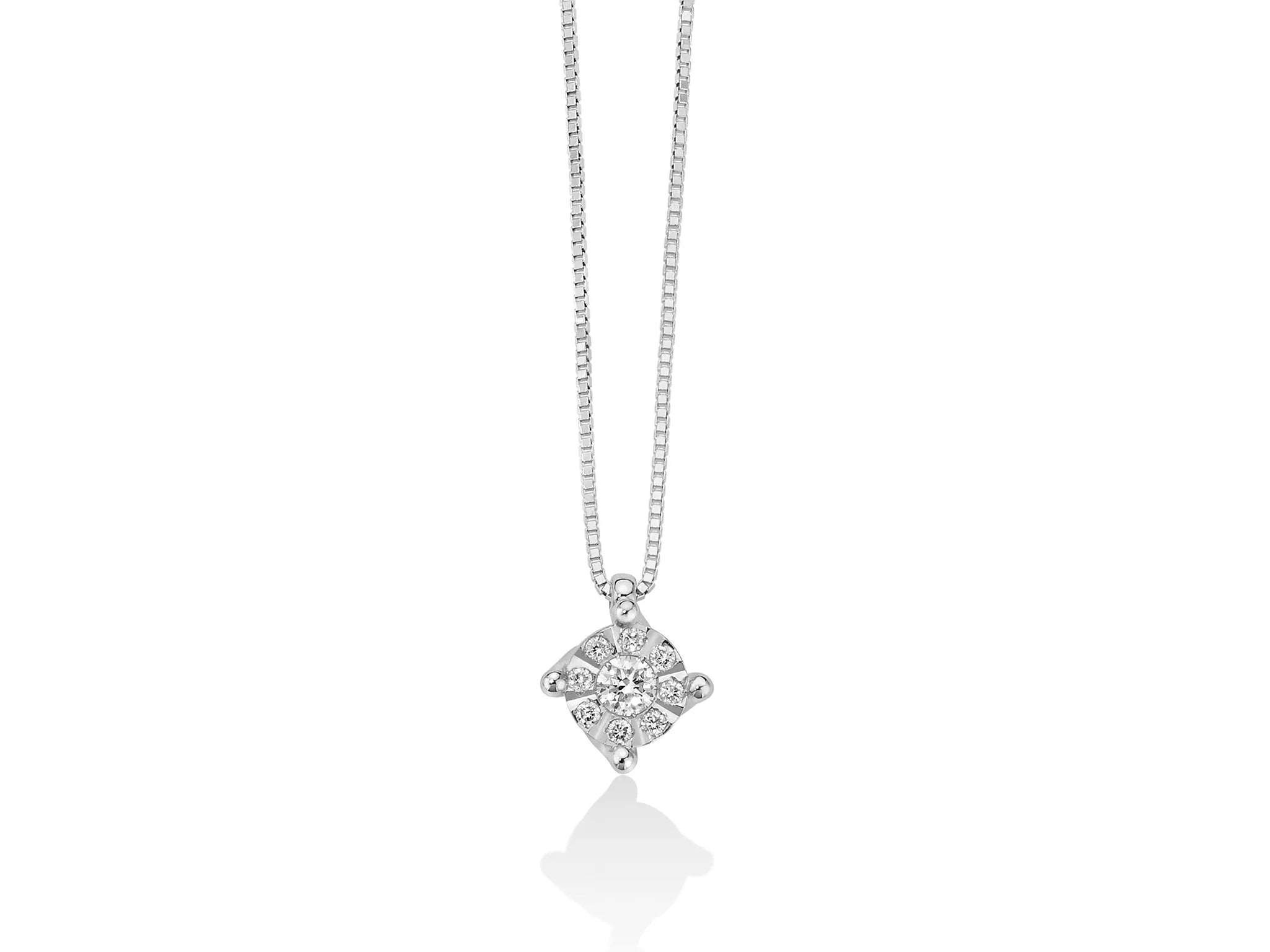 Collana donna Yukiko punto luce con diamanti CLD4106Y