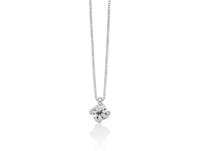 Collana donna Yukiko punto luce oro e diamanti cld4086y-020g7