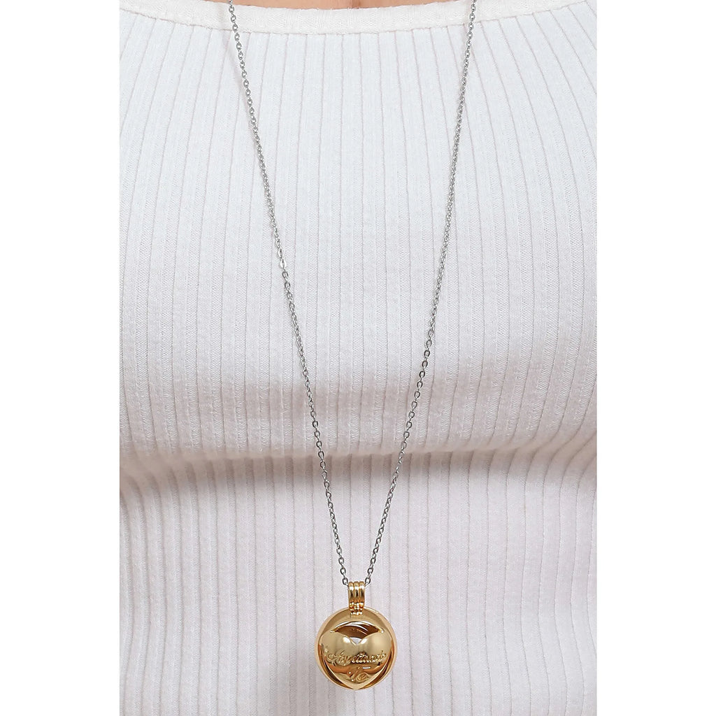 Collana donna chiama angeli gioielli Luca Barra con cuore ck1931