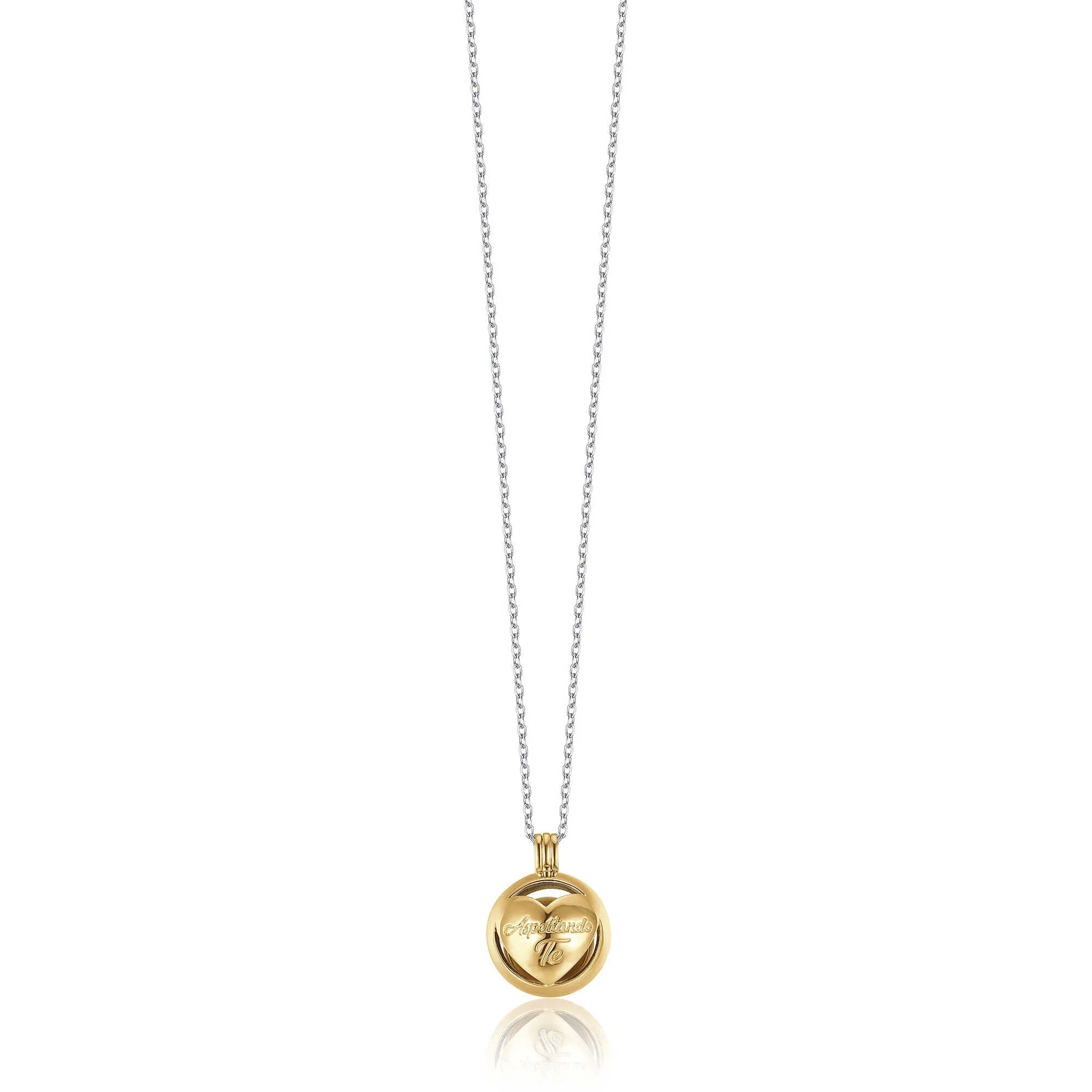 Collana donna chiama angeli gioielli Luca Barra con cuore ck1931