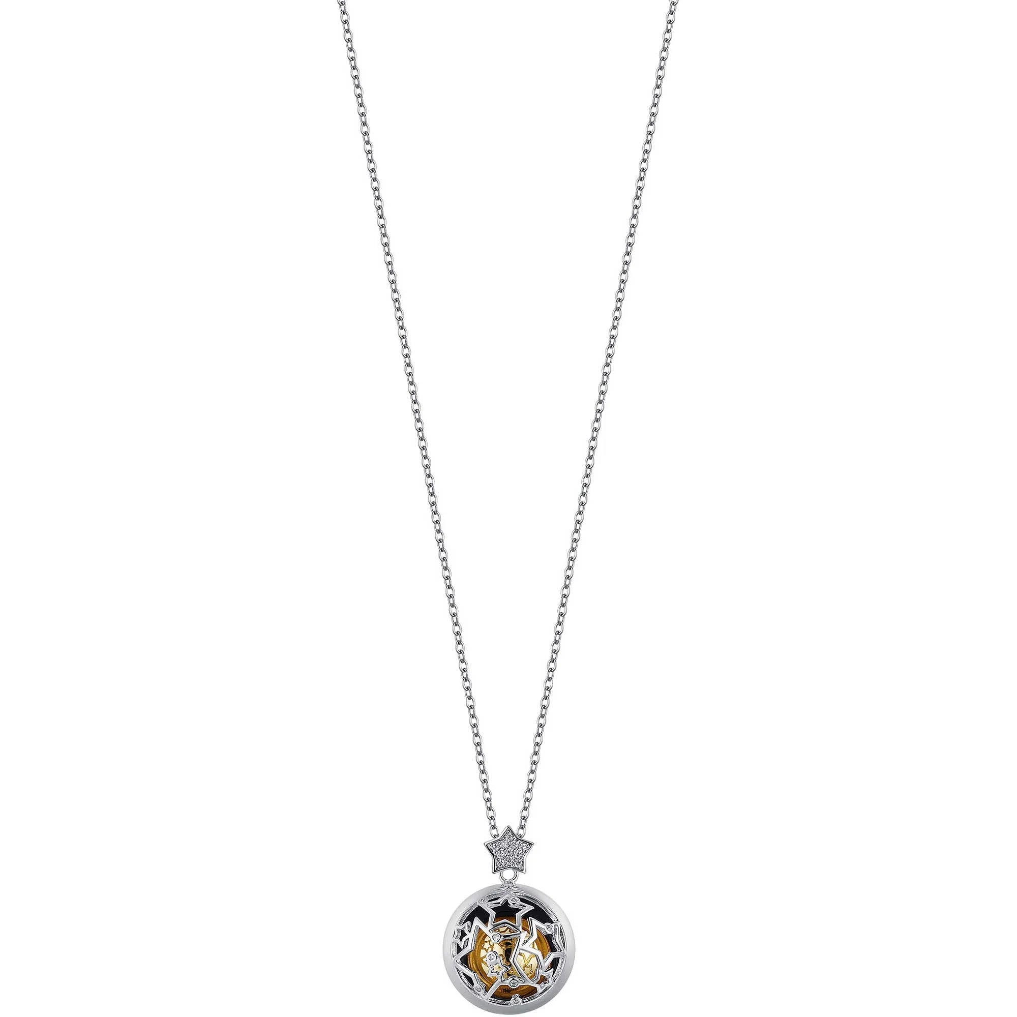 Collana donna chiama angeli gioielli Luca Barra con stelle ck1752