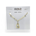 Collana donna con ciondolo cuore in oro giallo 9kt