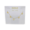 Collana donna con farfalle in oro giallo 9 carati
