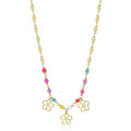 Damenhalskette mit Blumen Schmuck Sagapò Vibes svb20