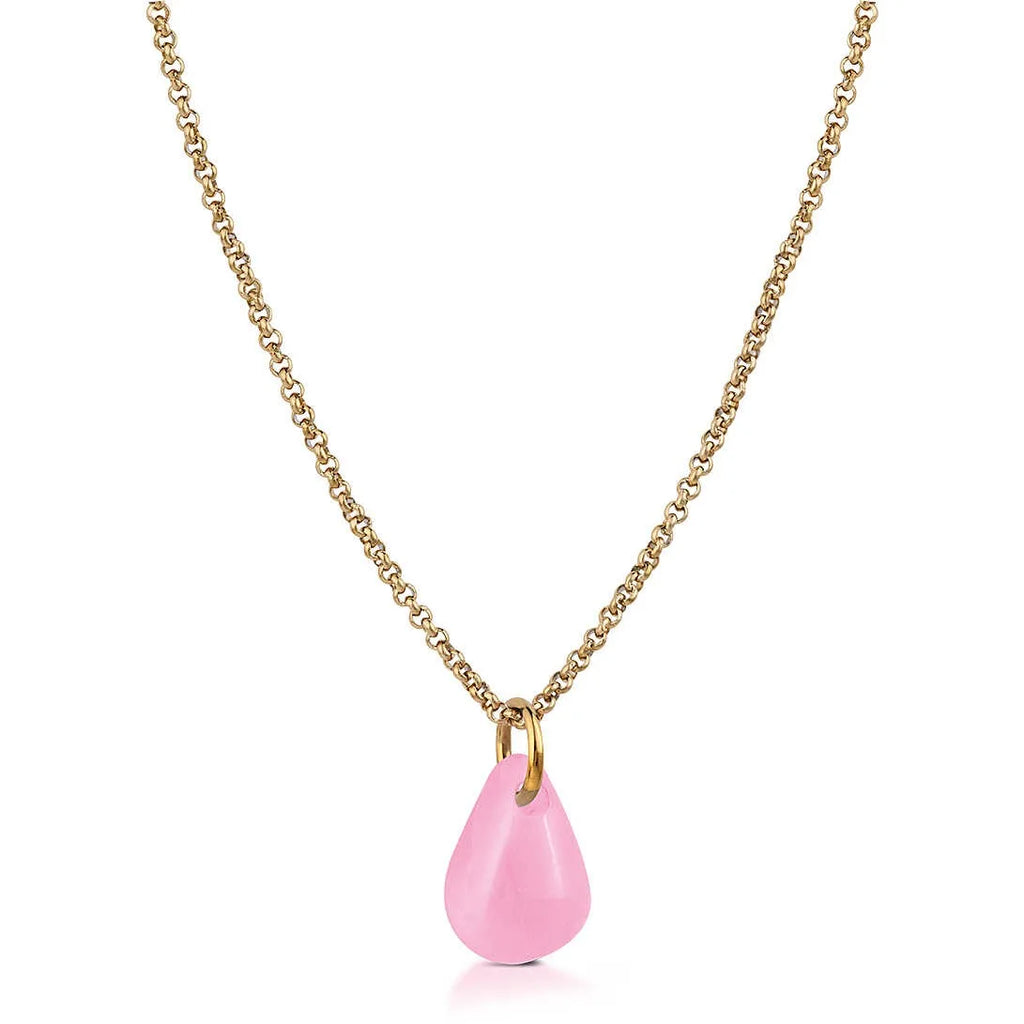 Collana donna con pendente pietra rosa Ops Object opscl-965