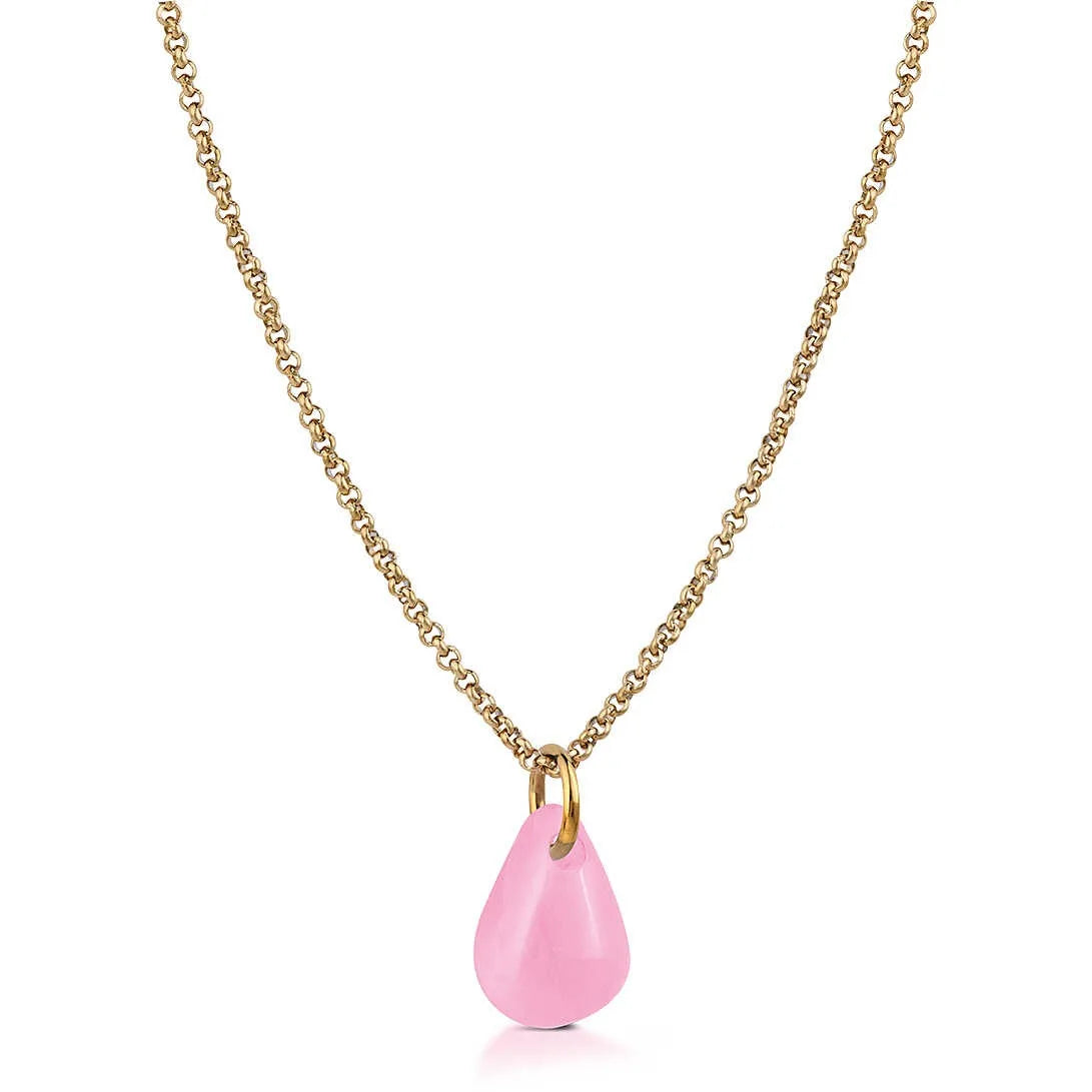 Collana donna con pendente pietra rosa Ops Object opscl-965