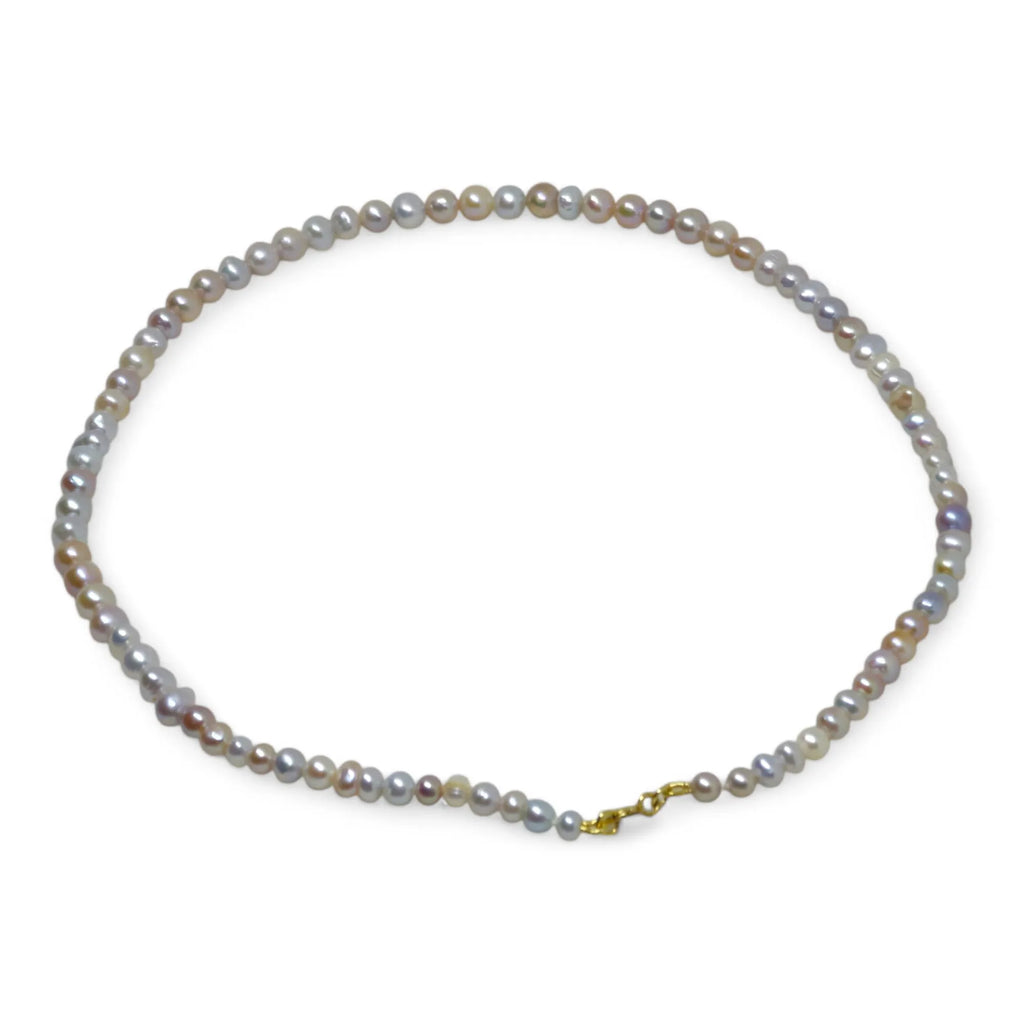 Collana donna con perle naturali terra e mare oro 750