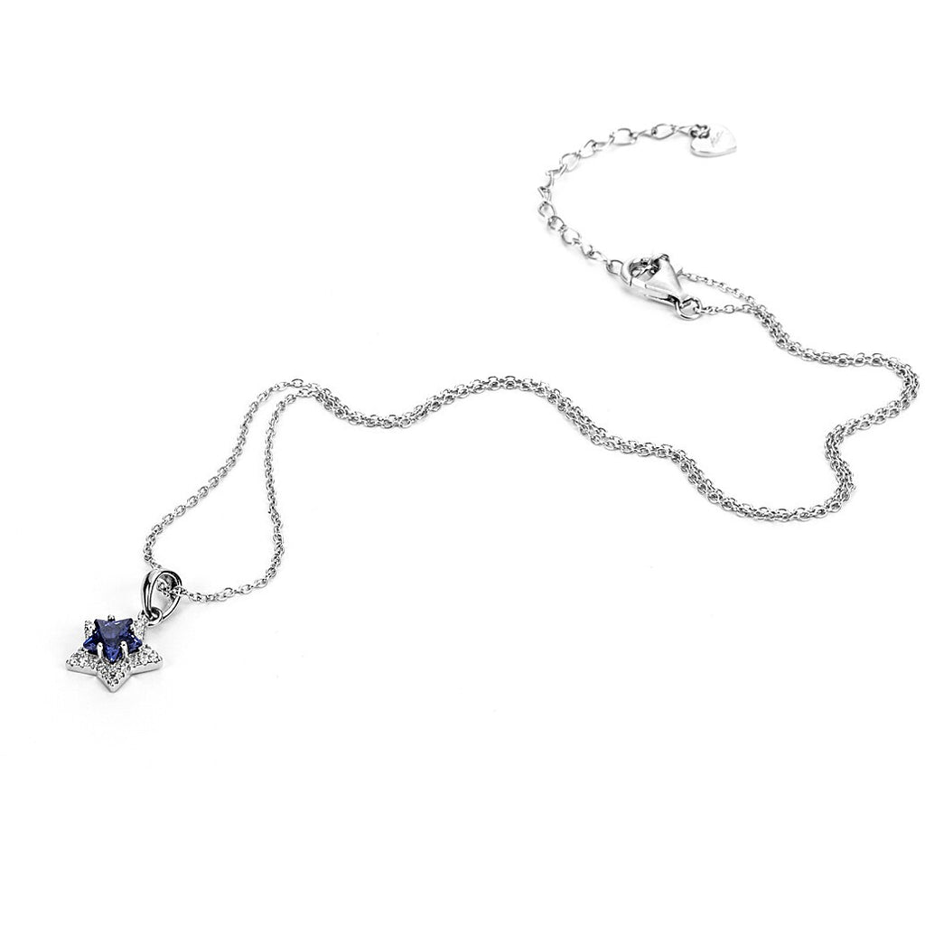 Collana donna gioielli 4US Cesare Paciotti 4UCL5396W ciondolo stella blu