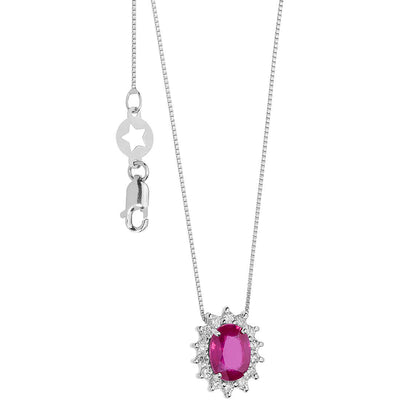 Collana donna gioielli Comete con rubino glb 1565