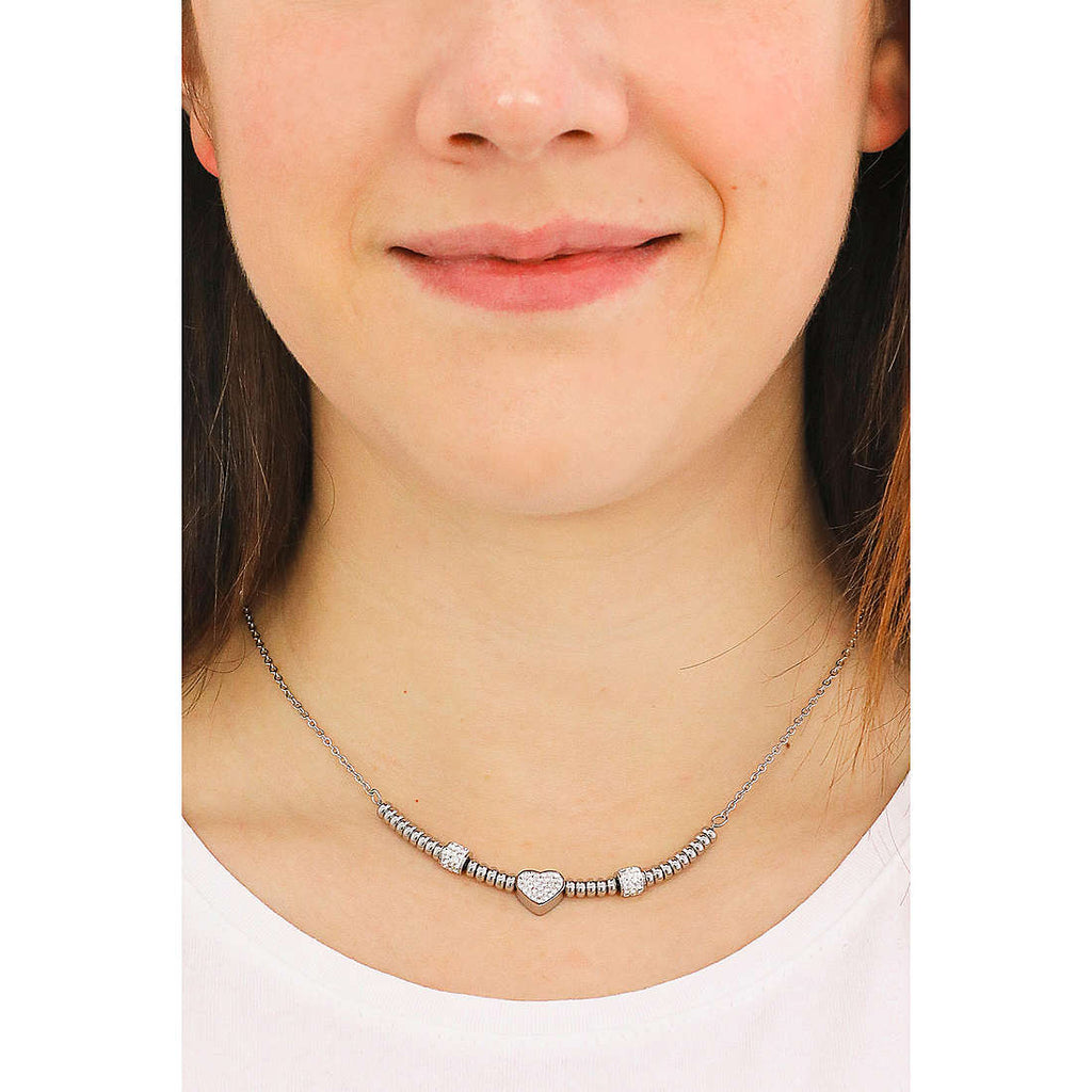 Collana donna gioielli Luca Barra cuore ck1487