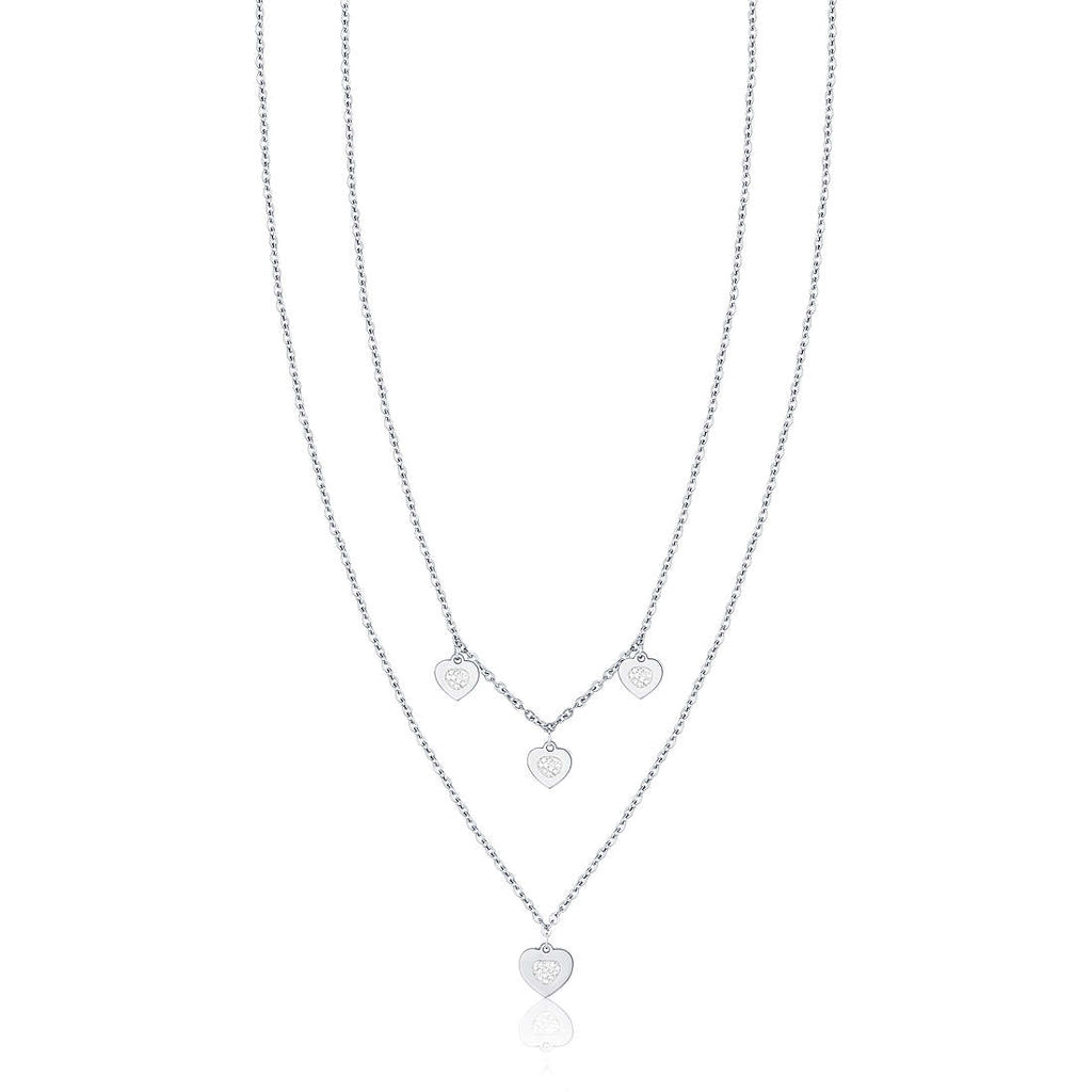Collana donna gioielli Luca Barra cuori ck1548
