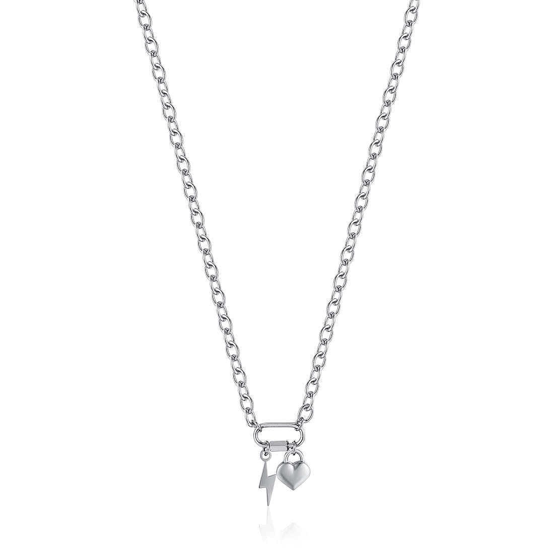 Collana donna gioielli Luca Barra fulmine e cuore ck1643