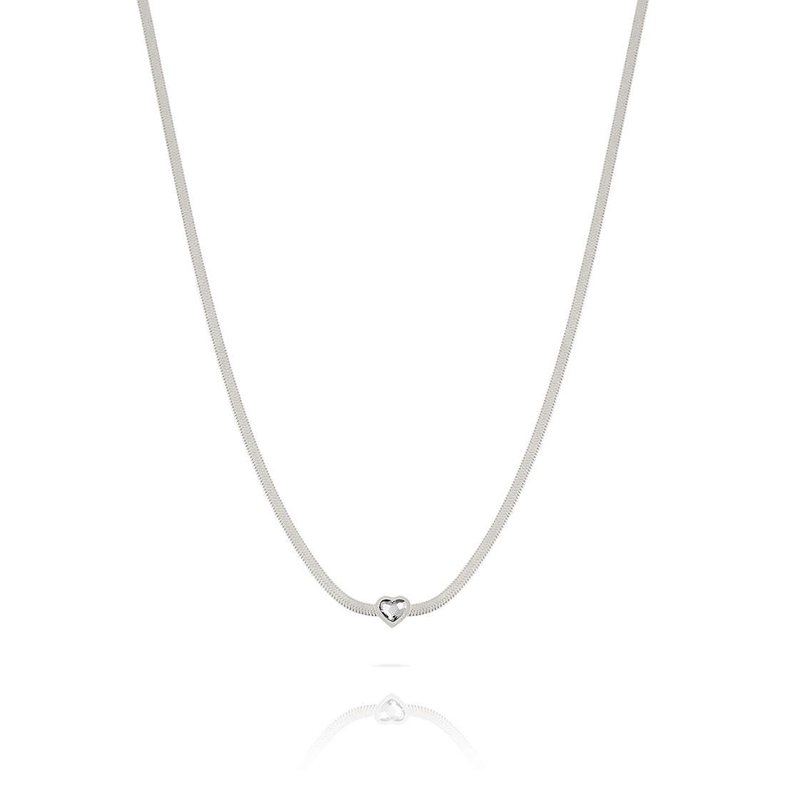 Damenhalskette Schmuck Ops Objects Fable Heart opscl-782 mit Herzanhänger und Kristall