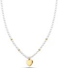 Collana donna gioielli Ops Objects Funny Pearls opscl-843 ciondolo cuore dorato