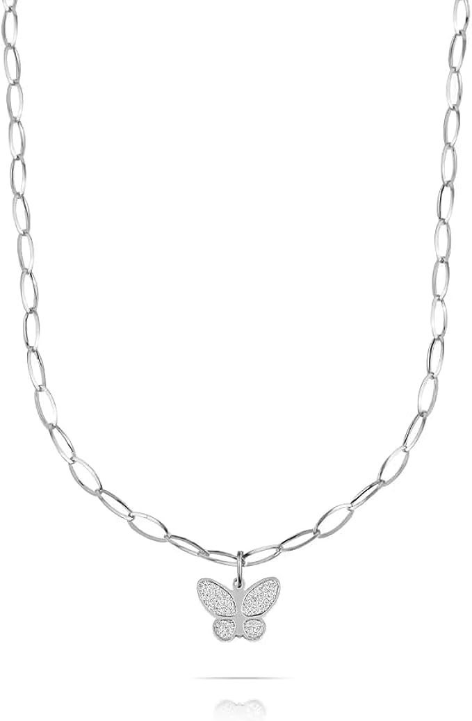 Collana donna gioielli Ops Objects Glitter opscl-835 pendente farfalla