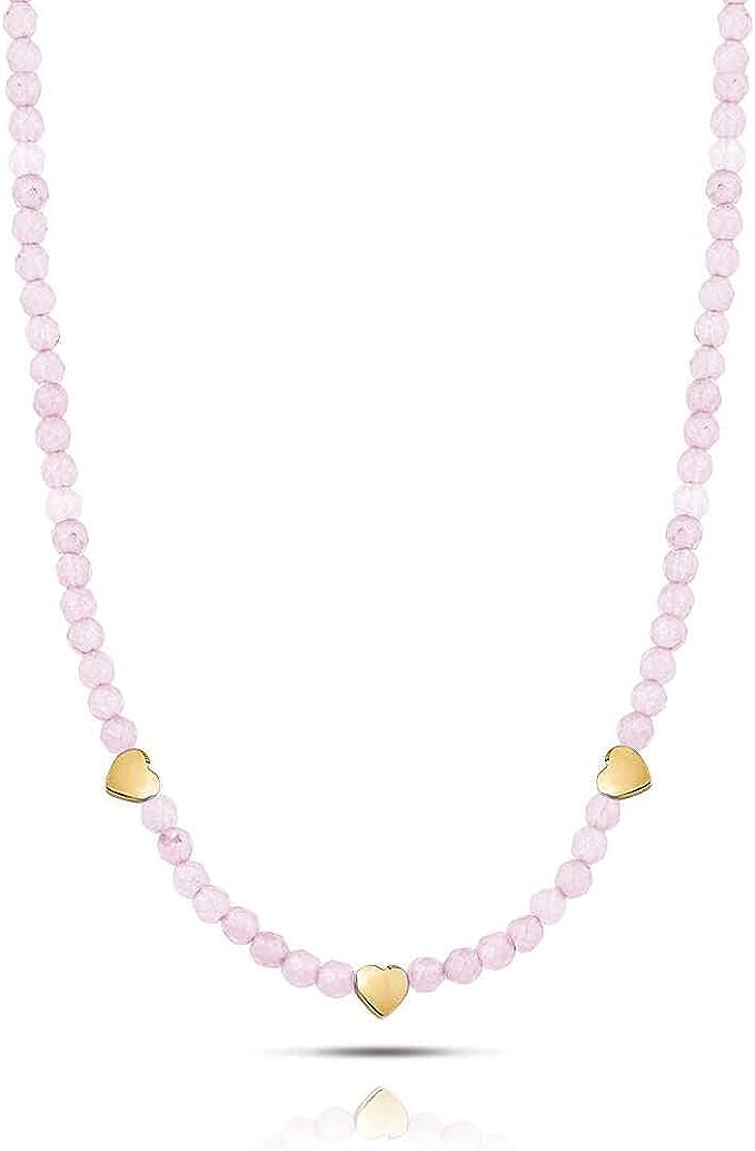 Collana donna gioielli Ops Objects Love Spheres opscl-855 con cuori dorati