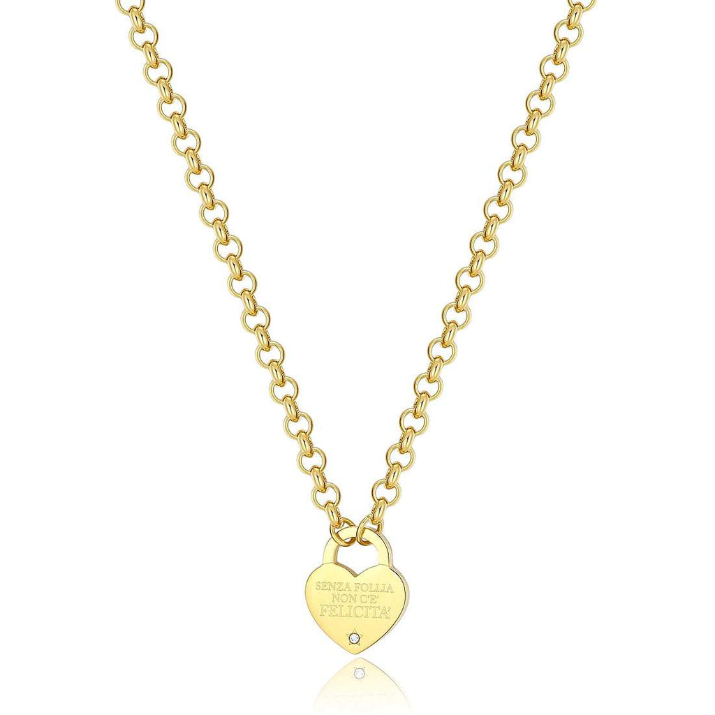 Collana donna gioielli Sagapò Be My Always sbm77 Senza follia non c'è felicità