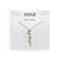 Collana donna girocollo con stelle e luna in oro giallo 9kt