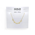 Collana donna girocollo con stelle in oro giallo 9kt