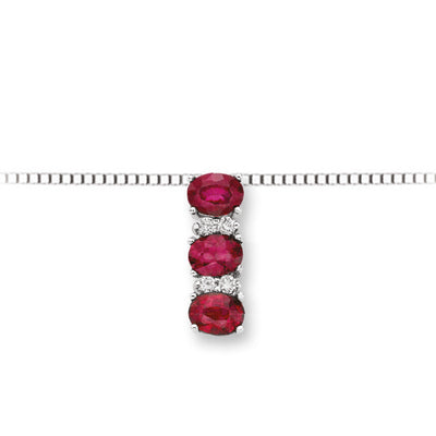Collier tour de cou trilogie en or et diamants avec rubis collection luce 149 ligne iride – Donnaoro dhpr9618.004