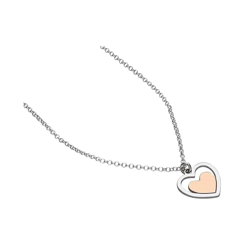 Collana donna in argento Stroili con pendente cuore rosa