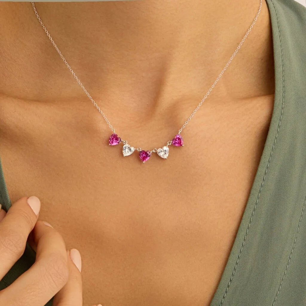 Collana donna in argento Stroili con pietre colorate
