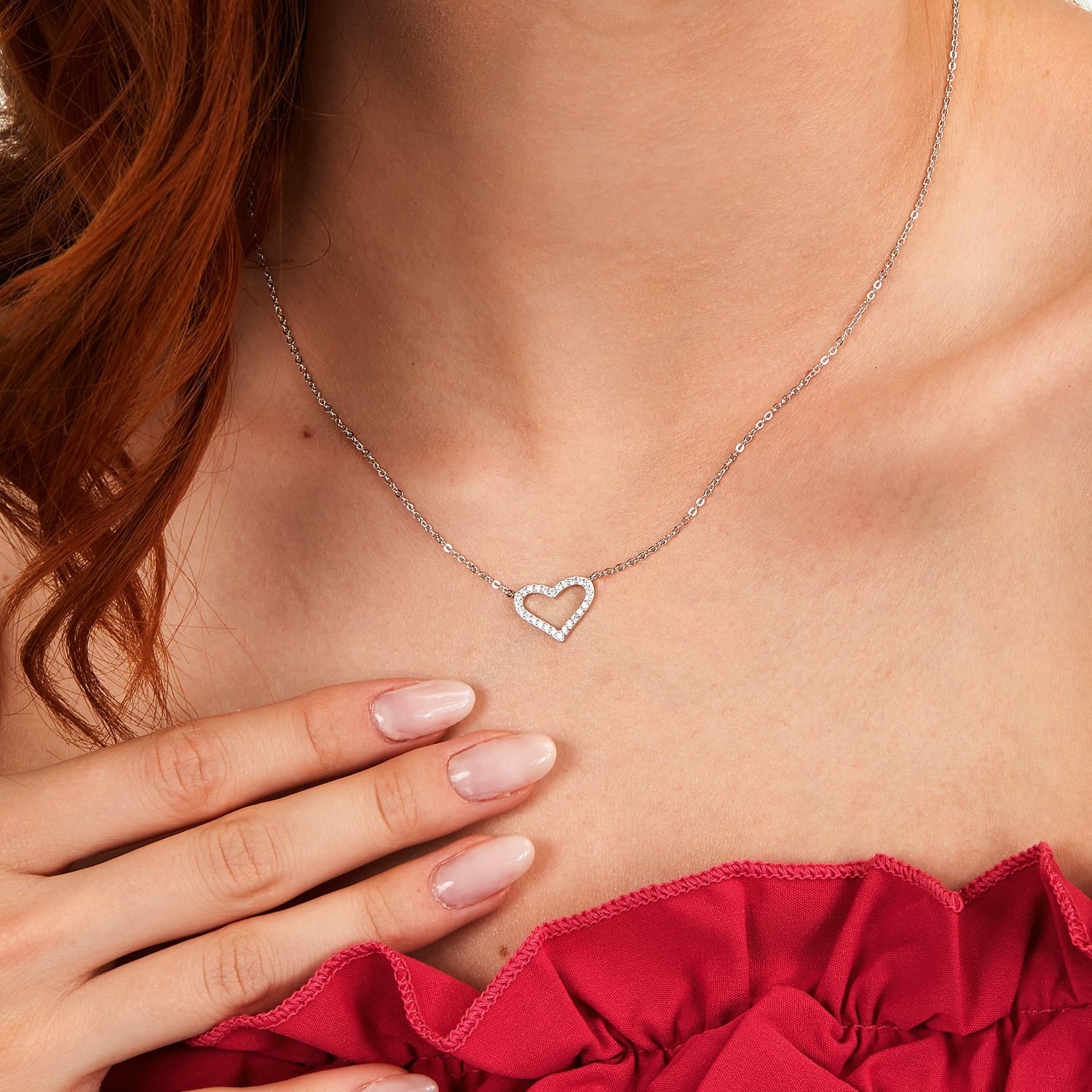 Collana donna in argento con cuore Le petite story lps10awv13