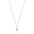 Collana donna in argento con cuore zirconato gioielli Melitea mc290