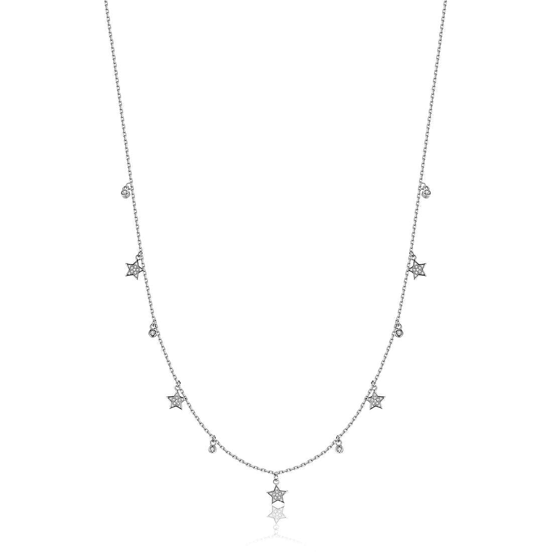 Collana donna in argento con stelline gioielli Melitea mc292