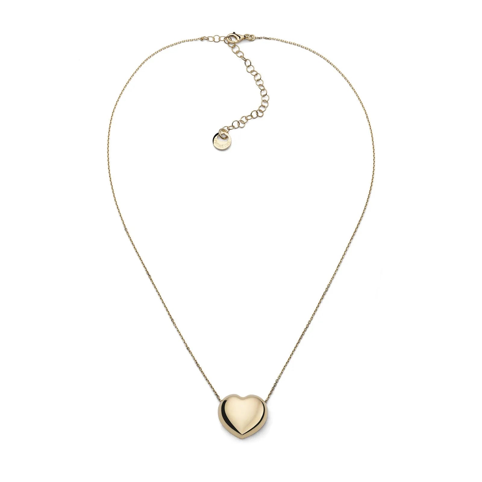 Collana donna in argento dorato con cuore Unoaerre 6626