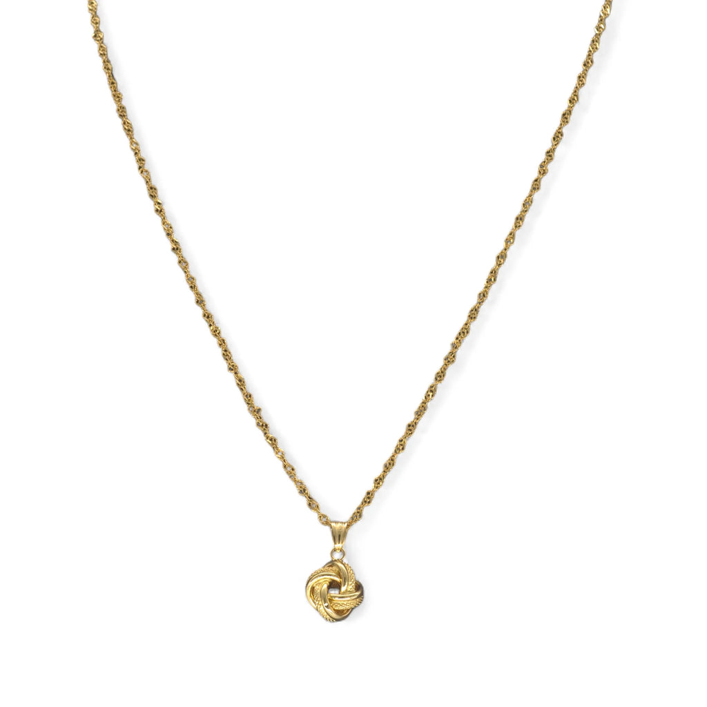 Damenhalskette aus 18 Karat Gold mit Lebensknoten