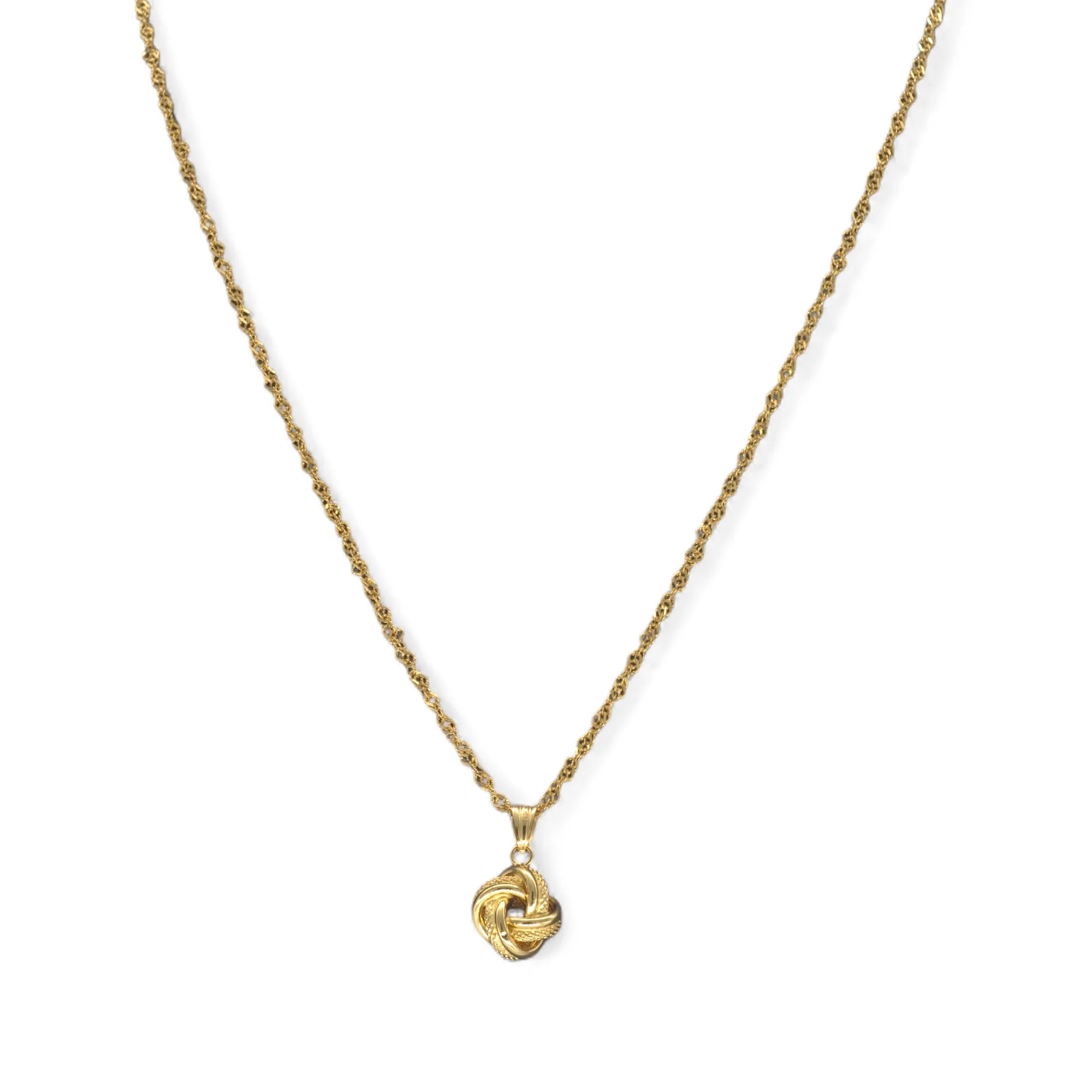 Damenhalskette aus 18 Karat Gold mit Lebensknoten