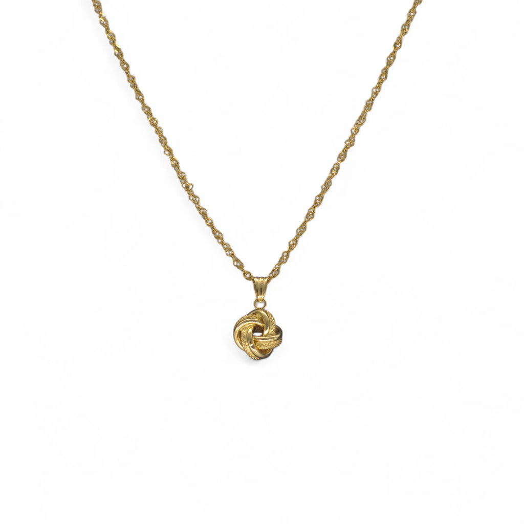 Damenhalskette aus 18 Karat Gold mit Lebensknoten