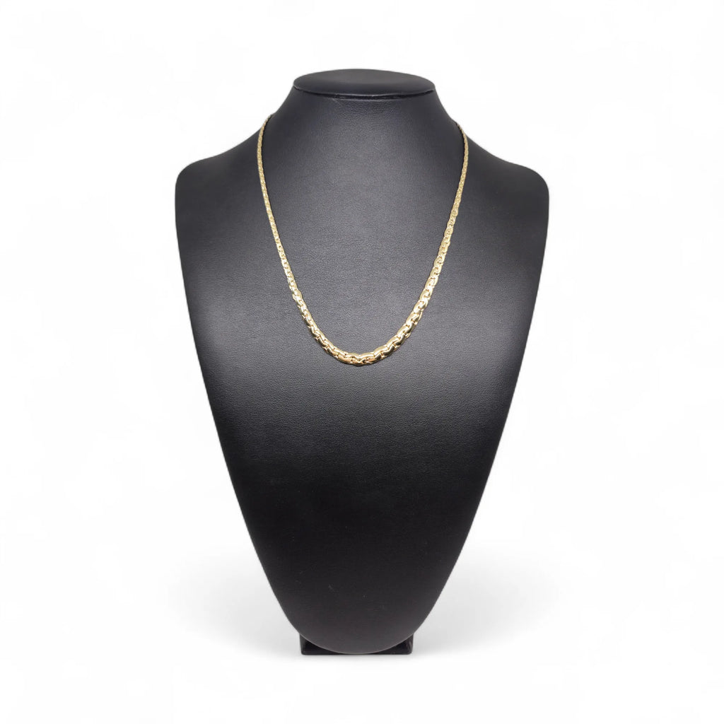 Damenhalskette aus 18kt Gold, Modell doppelte Snake