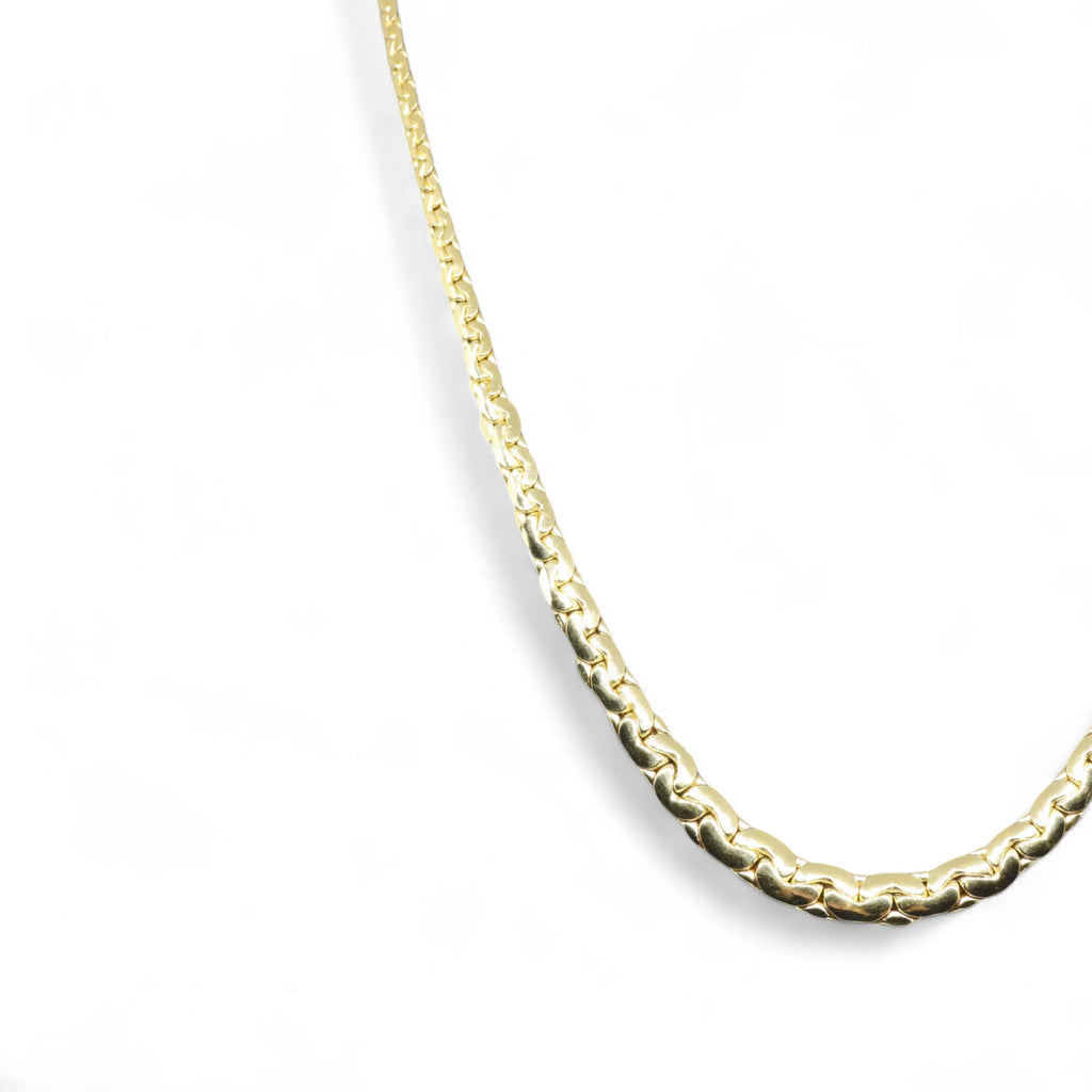 Damenhalskette aus 18kt Gold, Modell doppelte Snake
