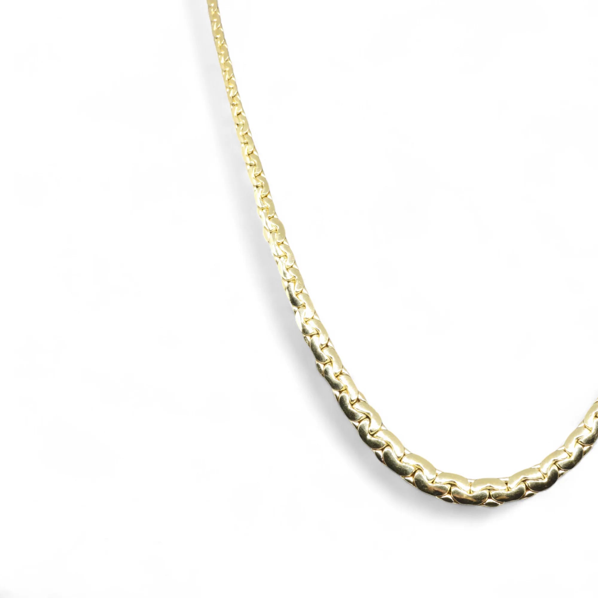 Damenhalskette aus 18kt Gold, Modell doppelte Snake