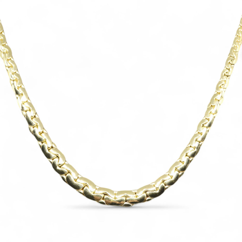 Damenhalskette aus 18kt Gold, Modell doppelte Snake