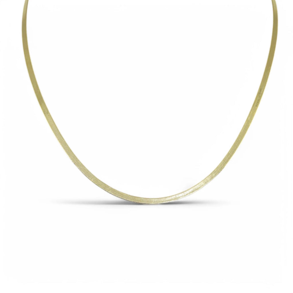 Collana donna in oro 18kt modello Snake elegante e luminosa 45cm