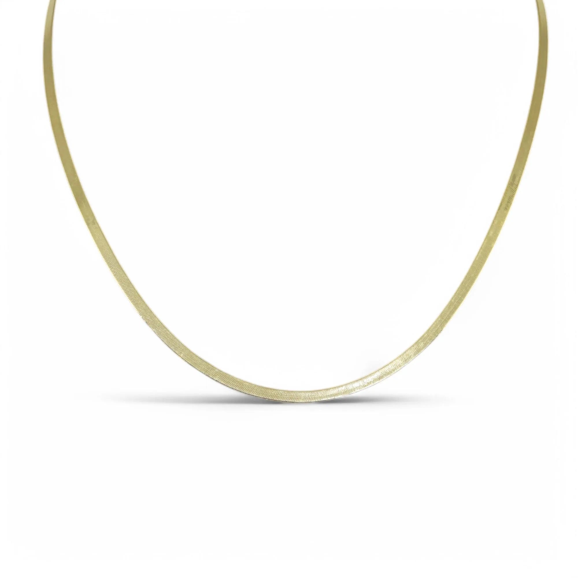 Collana donna in oro 18kt modello Snake elegante e luminosa 45cm