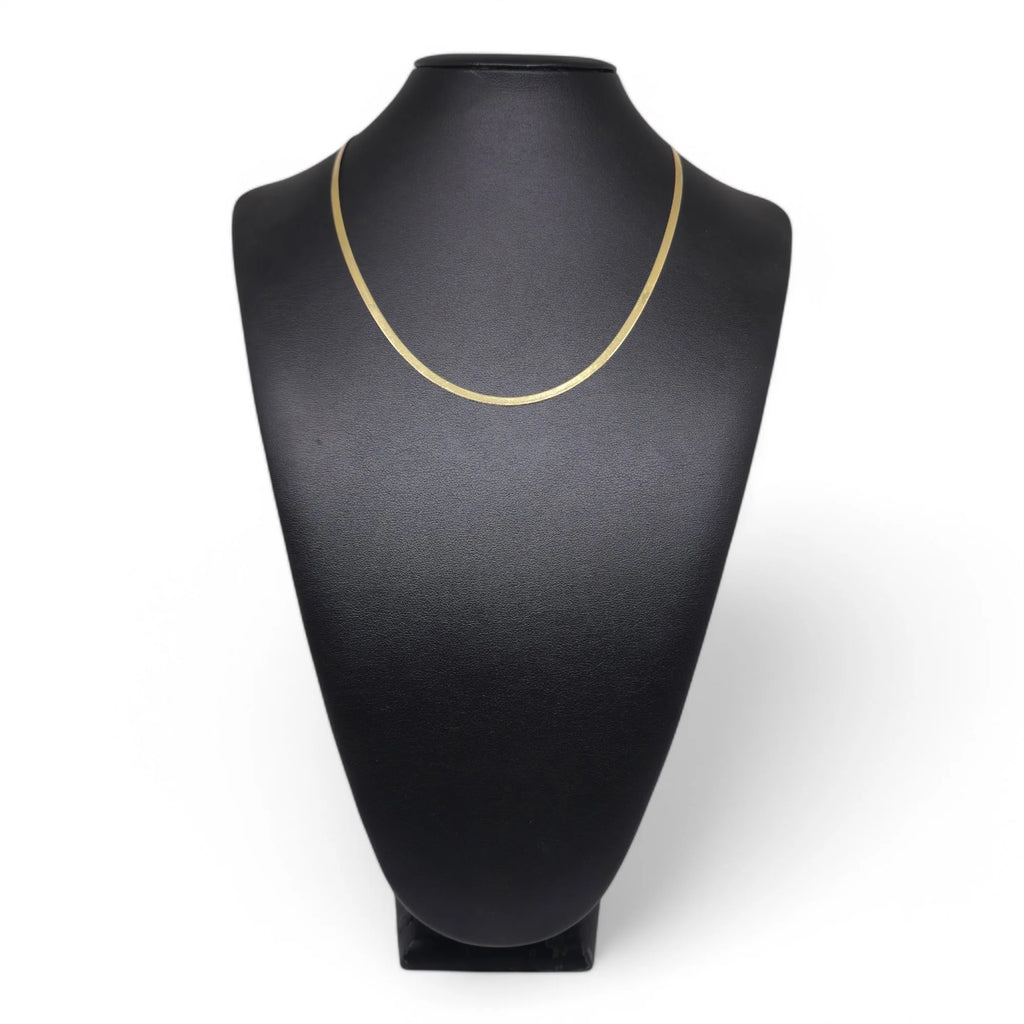 Collana donna in oro 18kt modello Snake elegante e luminosa 45cm