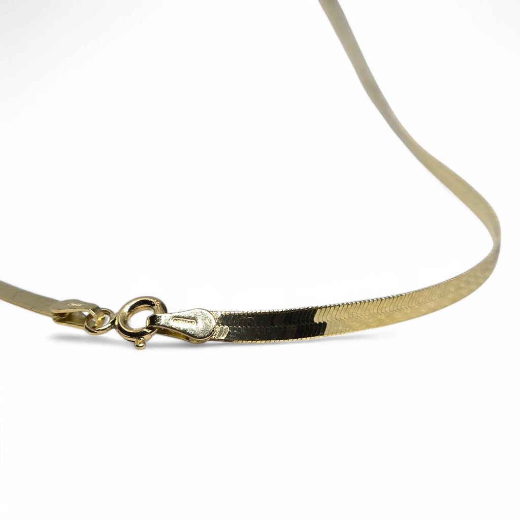Collana donna in oro 18kt modello Snake elegante e luminosa 45cm