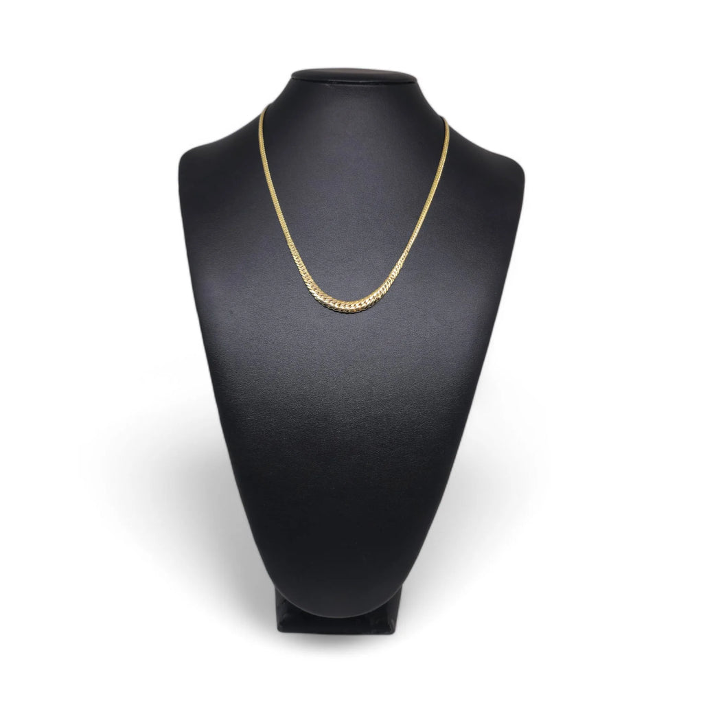 Collana donna in oro 18kt modello Snake elegante e luminosa doppia