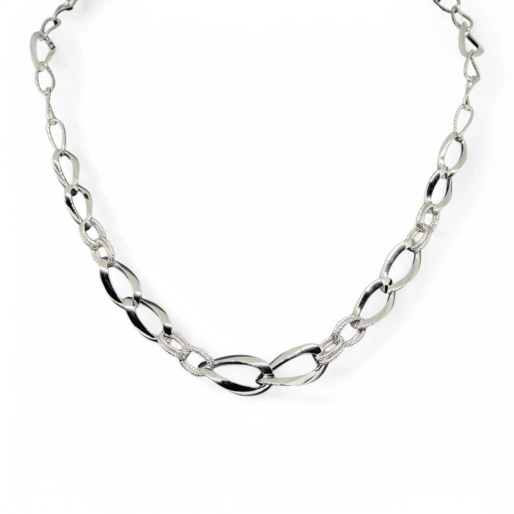 Collana donna in oro 18kt modello a catena elegante e luminosa