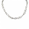 Collana donna in oro BIANCO 18kt modello a catena elegante e luminosa