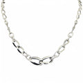 Collana donna in oro Bianco 18kt modello a catena elegante e leggera