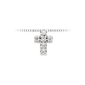 Collana donna in oro bianco con croce in diamanti DonnaOro lpf10116.003