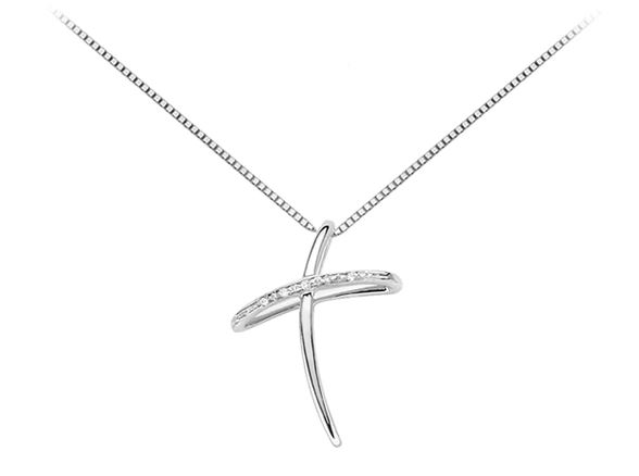 Collana donna in oro bianco e diamanti Donnaoro luce dhpf7371.001