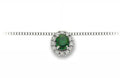 Damenschmuckhalskette aus Weißgold und Smaragd mit Diamanten dhpe9401.005